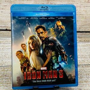 Iron Man 3 [2013 Blu-Ray DVD Combo Pack] Action Adventure Movie Robert Downey Jr